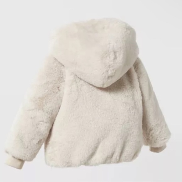 NWT Zara Faux Fur Jacket 12/18 Months - Picture 3 of 6
